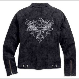 (NWT) Harley-Davidson® Soar Sueded Leather Jacket